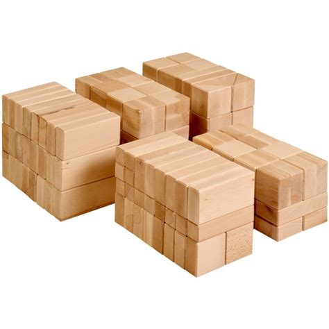 Large wooden building blocks (156 blocks) | Educo