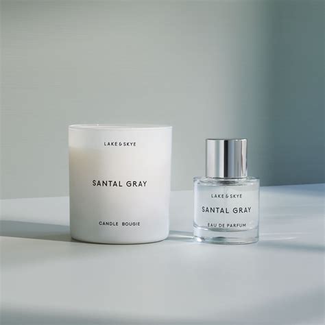 Santal Gray Candle – Lake and Skye