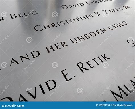 New York City, 9/11 Memorial, Names of the Victims of the World Trade ...