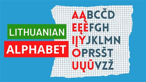 Learn Lithuanian ALPHABET in 120 Seconds! - YouTube