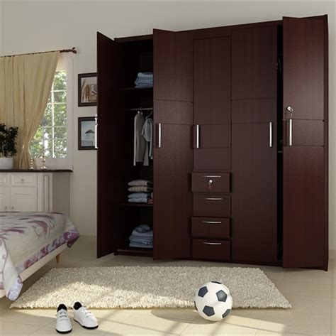 5 Doors Wooden Wardrobe Hpd441 - Fitted Wardrobes - Al Habib Panel Doors