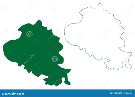 Faridabad District Haryana State, Republic Of India Map Vector Illustration, Scribble Sketch ...