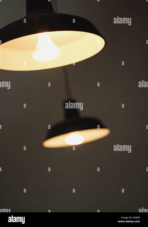 Two pendant light fittings Stock Photo - Alamy