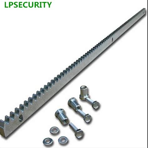 LPSECURITY Tooth Rack for sliding gate opener gate rail/ galvanized steel tooth rack rails 5m ...