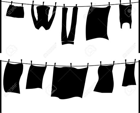 clothesline silhouette clipart - Clip Art Library