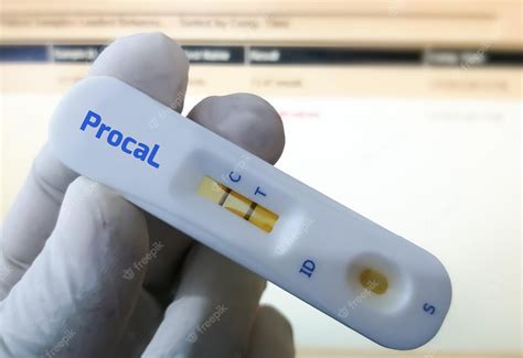 Premium Photo | Test device or cassette for Procalcitonin test, showing positive result ...