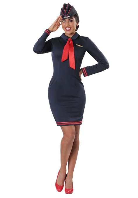 Workin' the Skies Flight Attendant for Women Costume