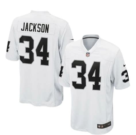 Nike Limited Jersey Bo Jackson Los Angeles Raiders White Throwback Stitched