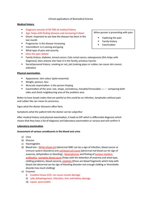 Clinical applications of Biomedical Science 23 - Clinical applications of Biomedical Science ...