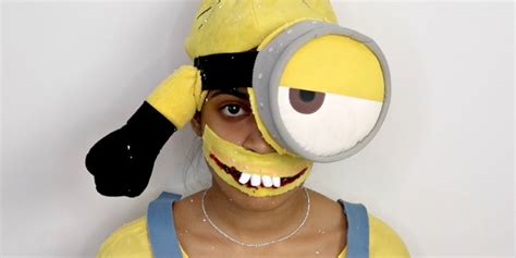 Super Easy Scary Minion Makeup Tutorial For Kids - Nishi V