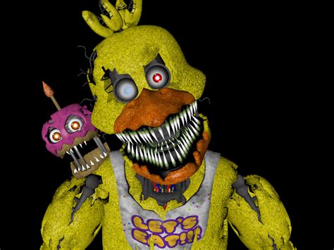 Fnaf 4 Nightmare Chica Teaser Remake by Cinema4dModeler2 on DeviantArt