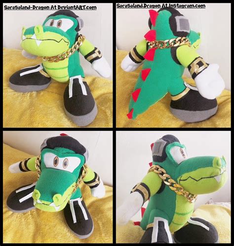 Commission: Small Vector the Crocodile Plush Doll by Miss-Sarasa-Designs on DeviantArt