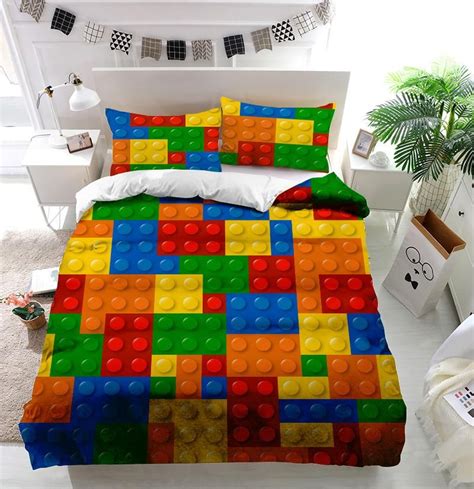 Lego Blocks Duvet Cover Bedding Set – ITDay | Contemporary duvet covers ...