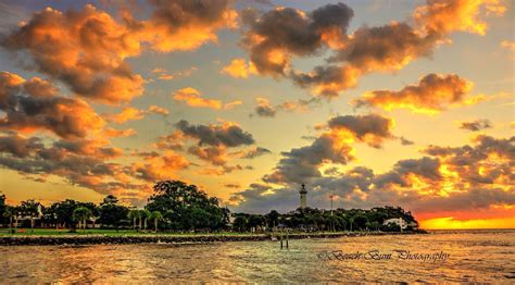 "Hightide at Sunrise at the Lighthouse" on St Simons Island, Georgia. St Simons Island, Jekyll ...