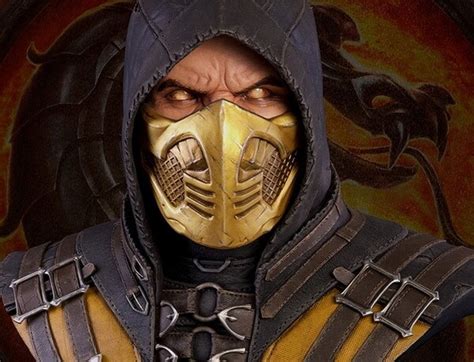 Scorpion Mortal Kombat Face