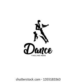 Silhouette Logo Tango Dance Stock Vector (Royalty Free) 1355183363 ...