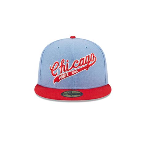 New Era 59Fifty Chicago White Sox Powder Blues Fitted Hat Sky Blue Red ...