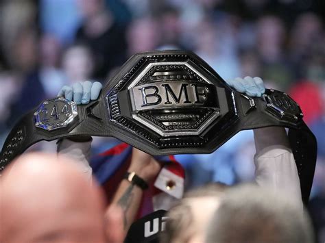 What is the BMF belt? What does it stand for, and will it be on the ...