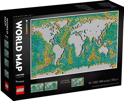 LEGO Art 31203 World Map mosaic - NBDI9-2 - The Brothers Brick | The Brothers Brick