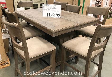 Pulaski Furniture 9-piece Counter Height Dining Set | Costco Weekender