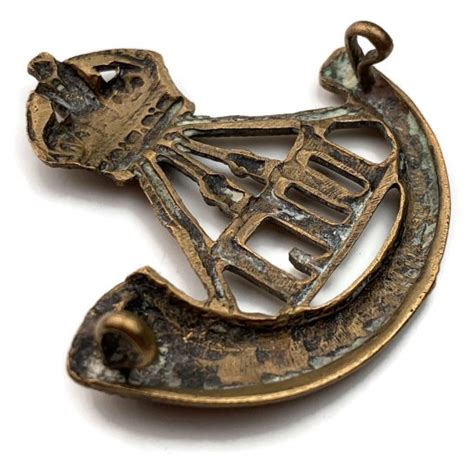 Durham Light Infantry DLI Regiment OFFICERS Bronze Collar Badge