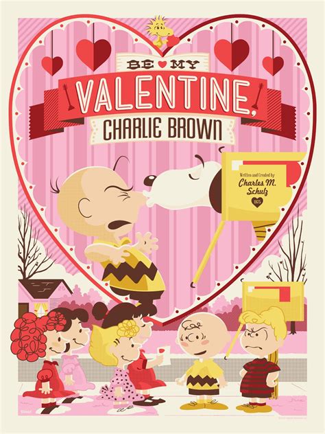 The Blot Says...: Be My Valentine, Charlie Brown Peanuts Screen Print ...