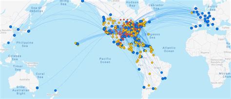 American Airlines Flight Route Map