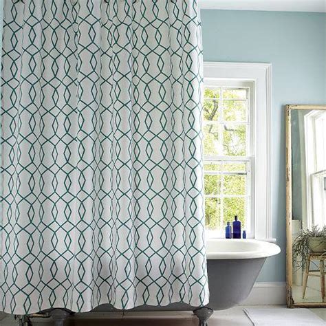 Diamond Links Shower Curtain - west elm