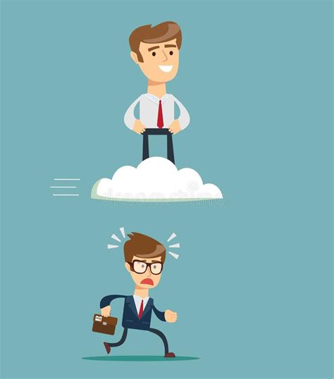 Comparative Advantage For Success Business Cartoon Vector Illustration ...