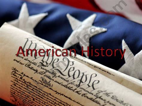 ESL - English PowerPoints: American History