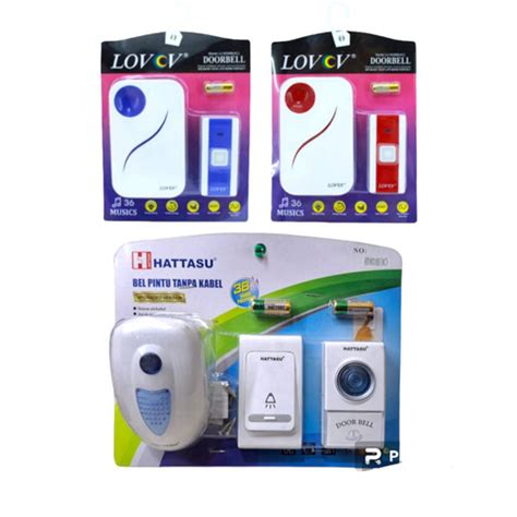 Jual Bel Pintu Rumah / Door Bell Wireless Listrik 1 Tombol / 2 Tombol - BEL 1 TOMBOL - Kota ...