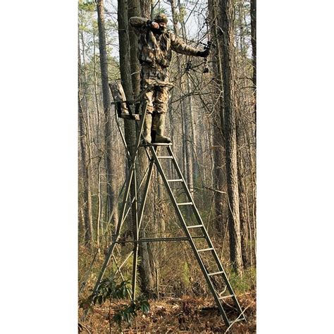 Summit™ X - POD™ Tripod Deer Stand - 121015, Ladder Tree Stands at Sportsman's Guide