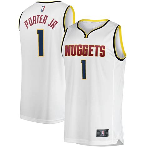 Denver Nuggets Michael Porter Jr. Fanatics Branded White Fast Break ...