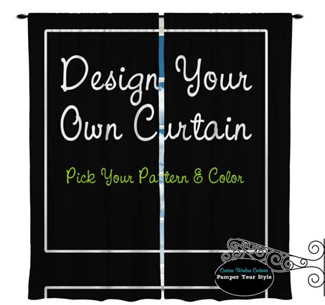 Custom Window Curtain Design Your Own or Match Your Bedding