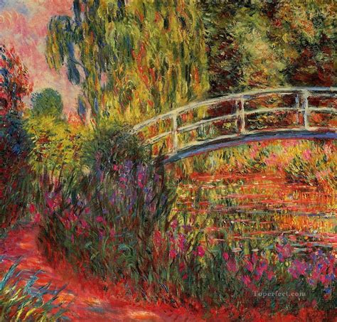 The Water Lily Pond aka Japanese Bridge 1900 Claude Monet Impressionism Flowers Painting in Oil ...