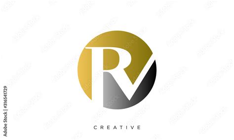 rv logo design vector modern Stock Vector | Adobe Stock