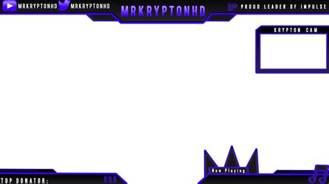 Animated Twitch OVERLAY (Changes Colors) OBS Or XSplit