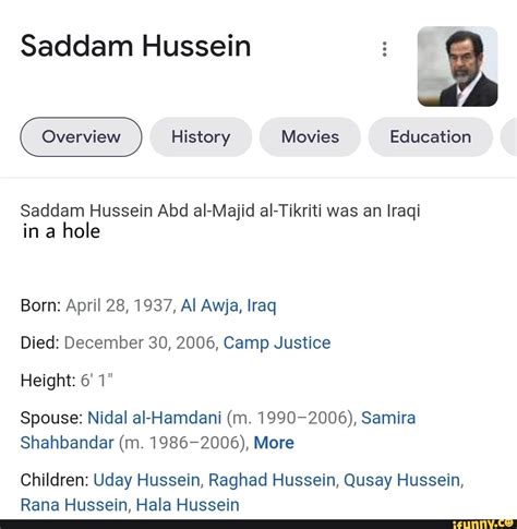 Saddam Hussein History Movies Education Saddam Hussein Abd al-Majid al ...