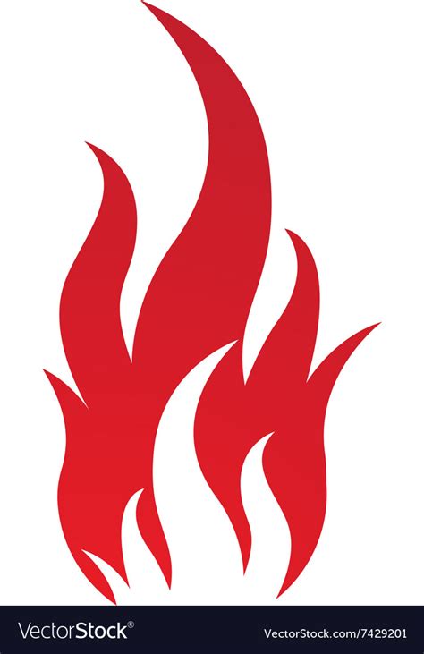 Fire flames logo Royalty Free Vector Image - VectorStock