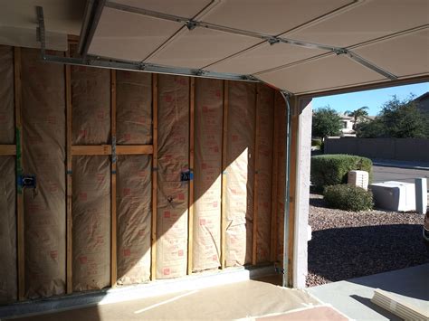 Drywall Installation Project Peoria, AZ - Keith Project Garage. BEFORE SHEETROCK INSTALLED ...