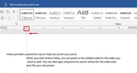 How to Insert a Tab Stop in Word