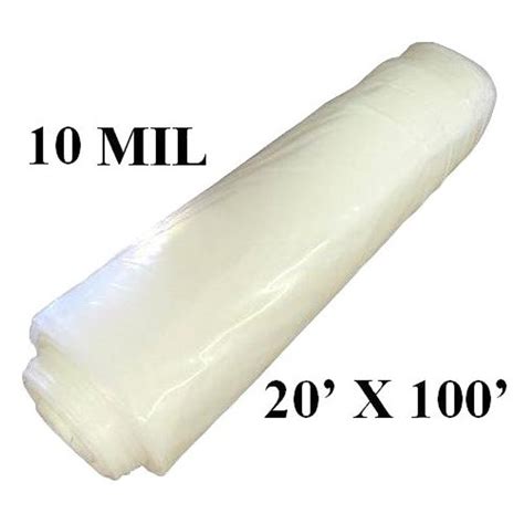 20' X 100' Clear 10 Mil Plastic Sheeting - (Available For Local Pick Up Only) - Greschlers Hardware