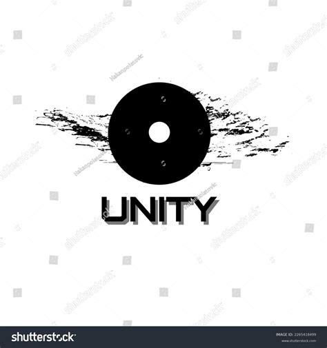 Unity Black White T Shirt Illustration Stock Illustration 2265418499 ...