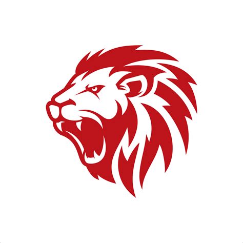 Roaring lion logo template design illustration 6735418 Vector Art at Vecteezy