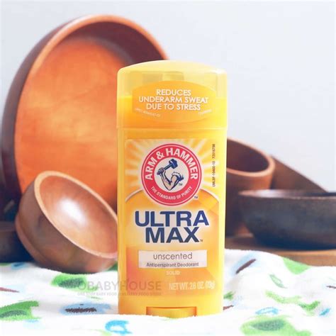 Arm & Hammer UltraMax, Solid Antiperspirant Deodorant - Unscented 73gr - Obabyhouse