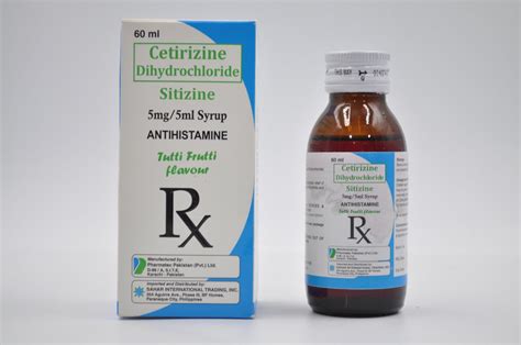 Cetirizine (as Hydrochloride) Sitizine | Sahar Pharma