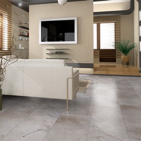 Grey Marble Tile Effect Laminate Flooring - Floor Depot