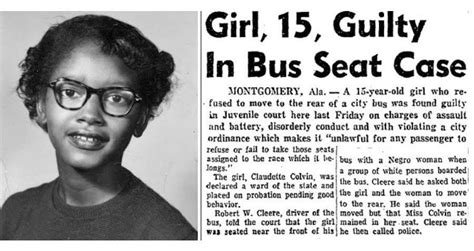 Claudette Colvin, The Civil Rights Hero Who Refused To Give Up Her Seat