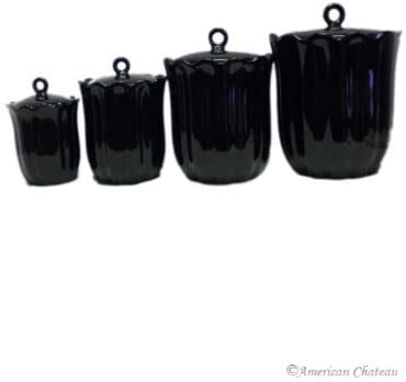 Black Canister Sets Kitchen / Kitchen Canisters Canister Sets Kirklands ...