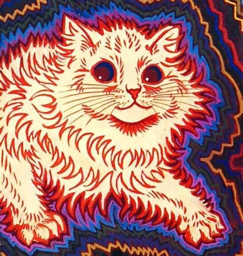 Louis Wain, increasingly schizophrenic | Cat art, Louis wain cats, Cats artists